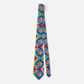Psychedelisch Tie-Dye Patroon Stropdas (Voorkant)