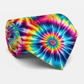 Psychedelisch Tie-Dye Patroon Stropdas (Opgerold)
