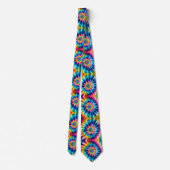 Psychedelisch Tie-Dye Patroon Stropdas (Achterkant)