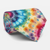 Psychedelisch Tie-Dye Patroon Stropdas (Opgerold)