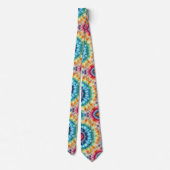 Psychedelisch Tie-Dye Patroon Stropdas (Achterkant)