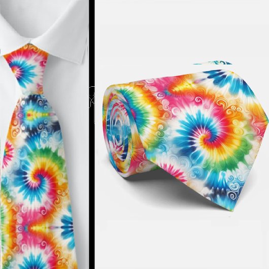 Psychedelisch Tie-Dye Patroon Stropdas