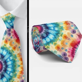 Psychedelisch Tie-Dye Patroon Stropdas