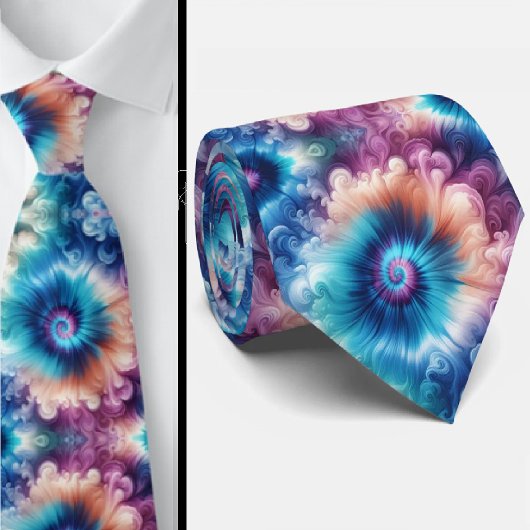 Psychedelisch Tie-Dye Patroon Stropdas