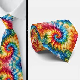 Psychedelisch Tie-Dye Patroon Stropdas