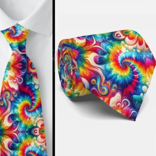 Psychedelisch Tie-Dye Patroon Stropdas