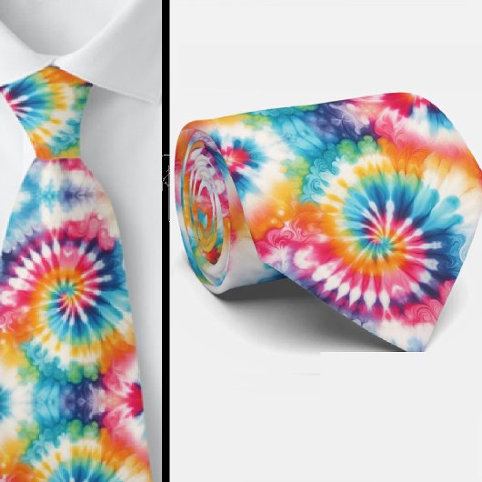 Psychedelisch Tie-Dye Patroon Stropdas