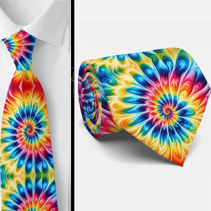 Psychedelisch Tie-Dye Patroon Stropdas