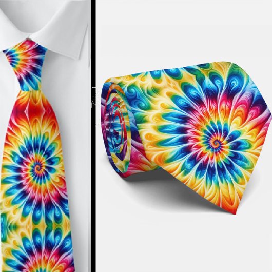 Psychedelisch Tie-Dye Patroon Stropdas