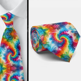 Psychedelisch Tie-Dye Patroon Stropdas
