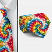 Psychedelisch Tie-Dye Patroon Stropdas