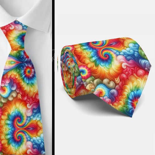 Psychedelisch Tie-Dye Patroon Stropdas