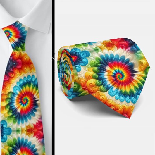 Psychedelisch Tie-Dye Patroon Stropdas