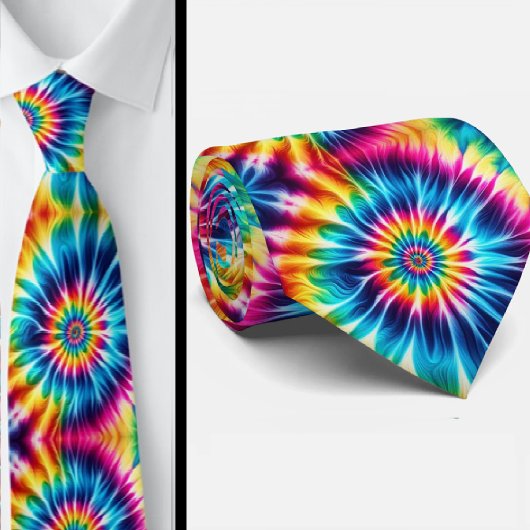 Psychedelisch Tie-Dye Patroon Stropdas