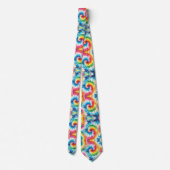 Psychedelisch Tie-Dye Patroon Stropdas (Achterkant)