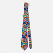 Psychedelisch Tie-Dye Patroon Stropdas (Voorkant)