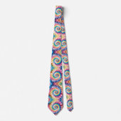 Psychedelisch Tie-Dye Patroon Stropdas (Voorkant)