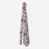 Psychedelisch Tie-Dye Patroon Stropdas (Achterkant)
