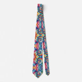 Psychedelisch Tie-Dye Patroon Stropdas (Voorkant)
