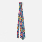 Psychedelisch Tie-Dye Patroon Stropdas (Achterkant)