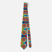 Psychedelisch Tie-Dye Patroon Stropdas (Voorkant)