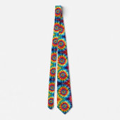 Psychedelisch Tie-Dye Patroon Stropdas (Achterkant)
