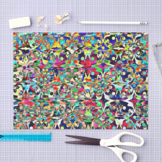 PSYCHEDELISCH tissuepapier (Craft)