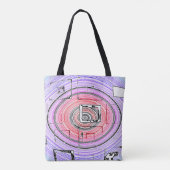 Psychedelisch Tote Bag (Achterkant)