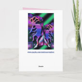 psychedelisch tribaal dansfeest wenskaart feestdagen kaart (Achterkant)