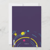 Psychedelisch verjaardagsfeestje kaart (Achterkant)