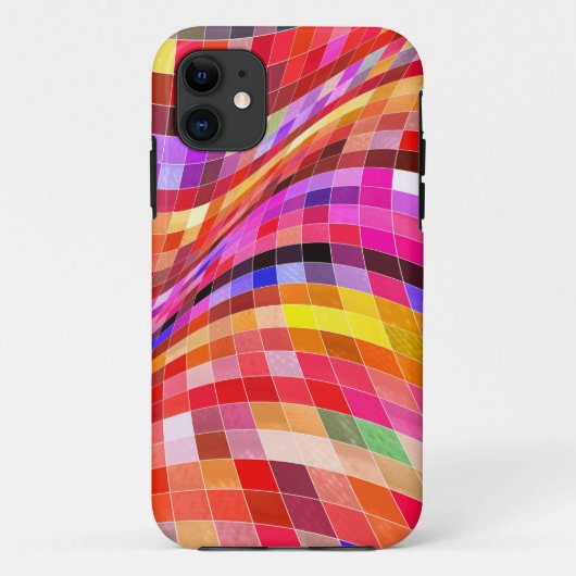 Psychedelisch vierkant patroon Case-Mate iPhone case (Achterkant)