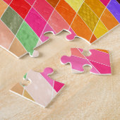 Psychedelisch vierkant patroon legpuzzel (Zijkant)