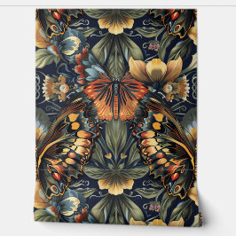 Psychedelisch vliegtapijt botanisch behang