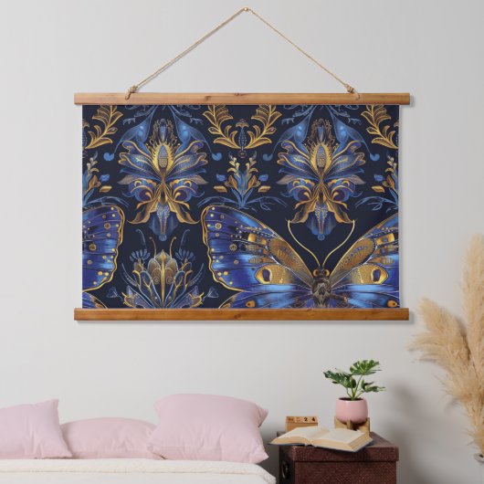 Psychedelisch vliegtapijt botanisch hangend wandkleed (Slaapkamer)