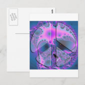 psychedelisch vredesbord briefkaart (Voorkant / Achterkant)