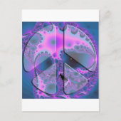 psychedelisch vredesbord briefkaart (Voorkant)