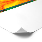 psychedelisch vredesgebarentaal poster (Hoek)