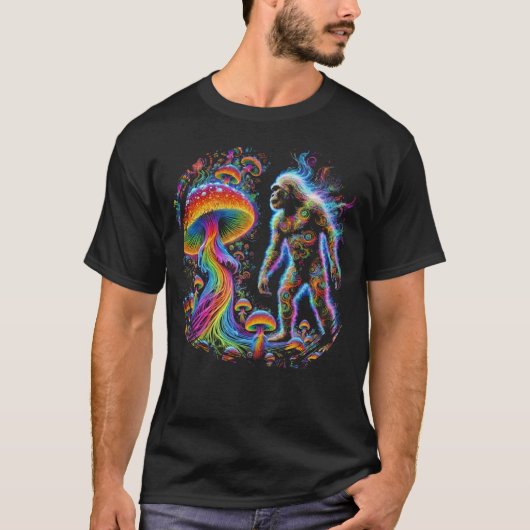 Psychedelisch vroeg menselijk T-shirt – levendige (Voorkant)