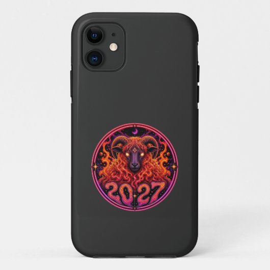 Psychedelisch Vuur Ram Aries Case-Mate iPhone Case (Achterkant)