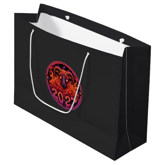 Psychedelisch Vuur Ram Aries Groot Cadeauzakje (Voorkant Gekanteld)