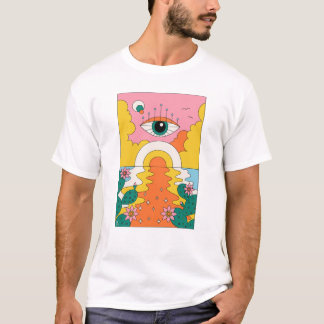 Psychedelisch woestijnshirt t-shirt