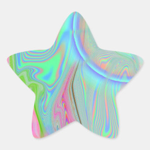 Psychedelische 2.0 sterstickers (20 per vel) ster sticker