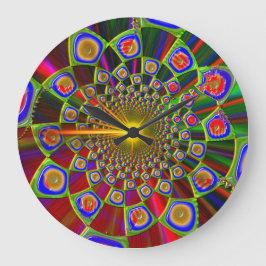 Psychedelische 3D-optische hardware Grote Klok