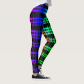 Psychedelische 4 kleuren leggings (Rechts)
