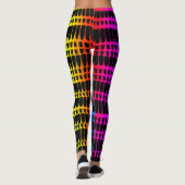 Psychedelische 4 kleuren leggings (Achterkant)