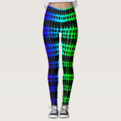 Psychedelische 4 kleuren leggings (Voorkant)