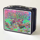 Psychedelische Abstract Groovy Paarse Sedum (Achterkant)