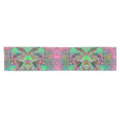 Psychedelische Abstract Groovy Paarse Sedum Korte Tafelloper (Horizontaal)