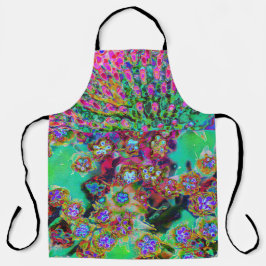 Psychedelische Abstract Groovy Paarse Sedum Schort