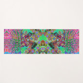 Psychedelische Abstract Groovy Paarse Sedum Yogamat (Voorkant (horizontaal))